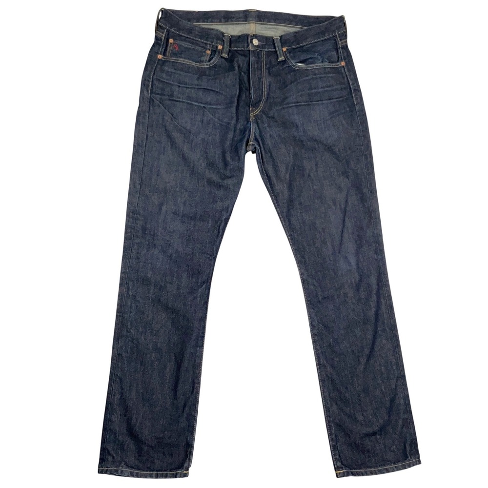 Polo Ralph Lauren Jeans Mens 36x30 Blue Slim 381 Fit Preppy Americana Denim